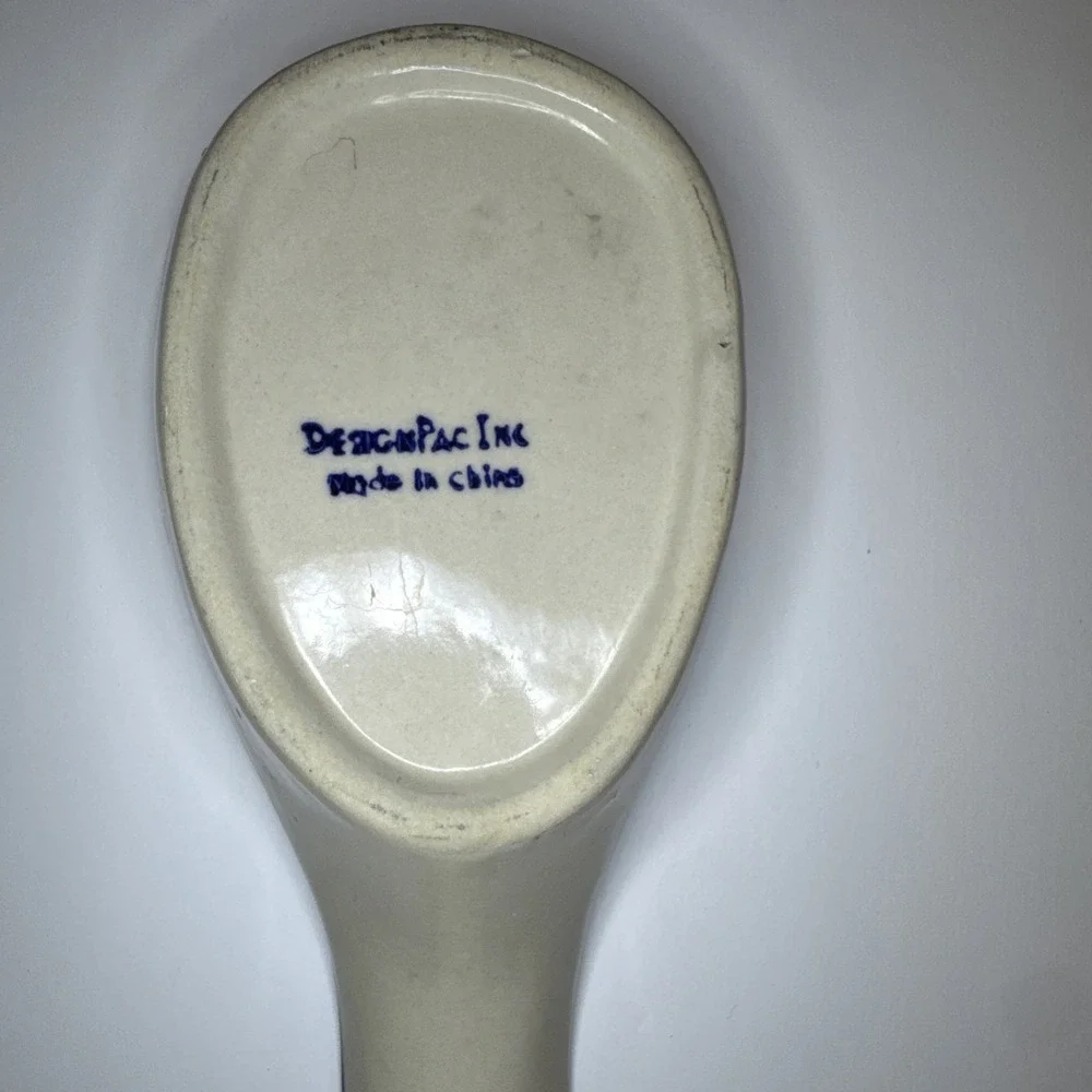 Design Pac Ceramic HandPainted Spoon Rest Floral